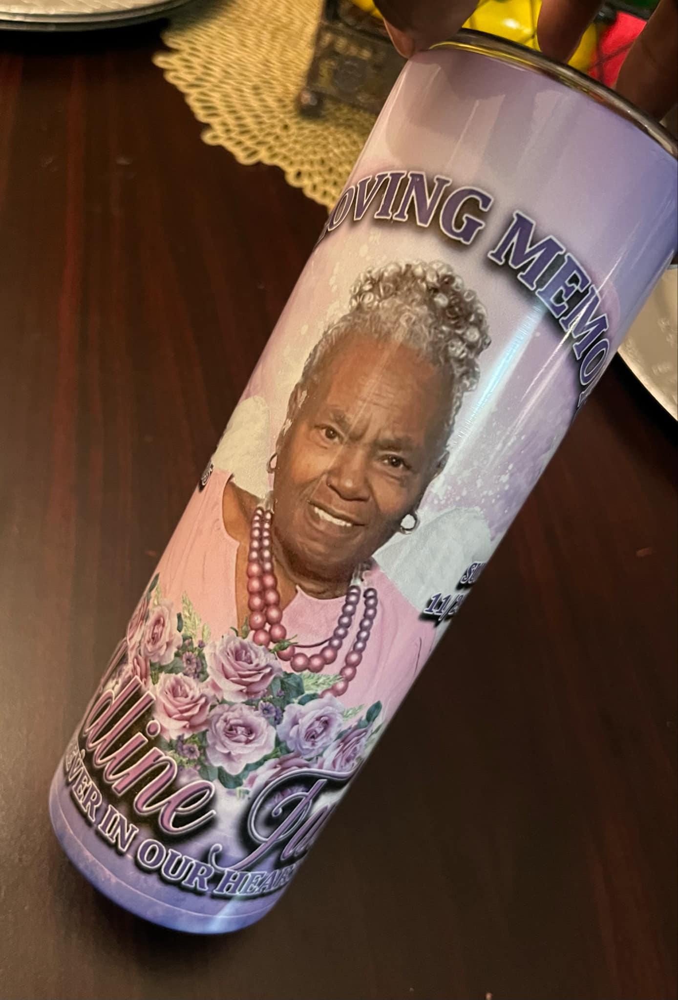 Memorial Tumbler (Adline Tate)