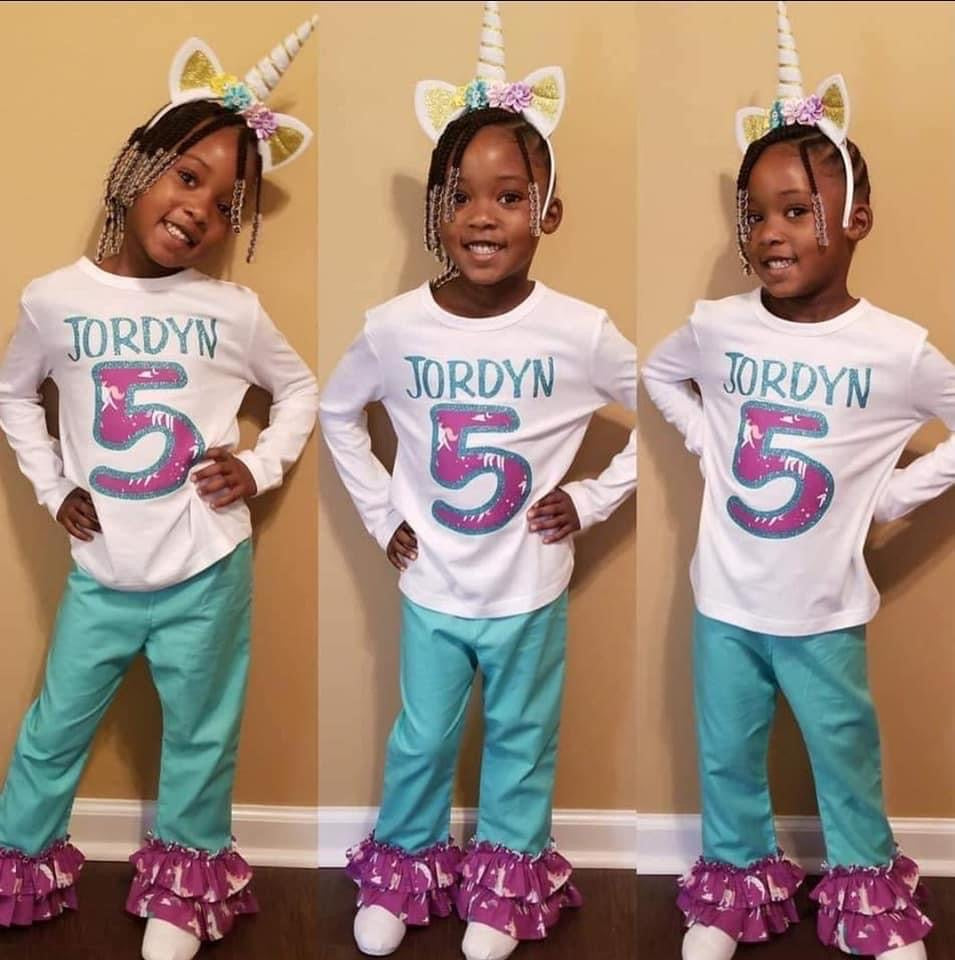 Custom Birthday Pants Set