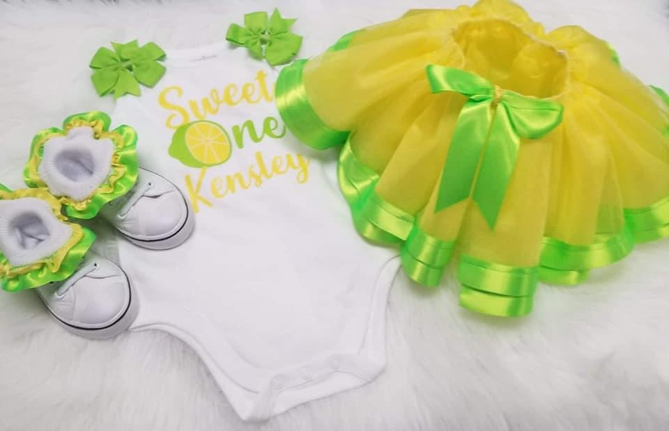 Custom Ribbon Trimmed Tutu Set
