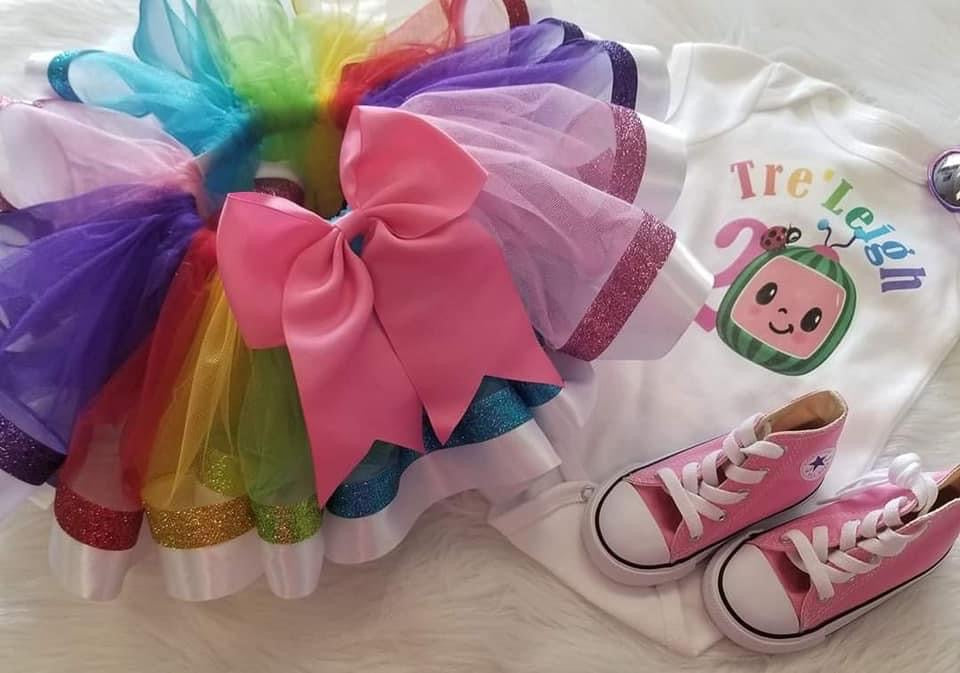 Custom Ribbon Trimmed Tutu Set