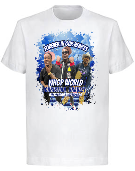 Christian Bradley Center Print Memorial T-Shirt