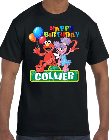 Elmo & Abby (Family Birthday T-Shirts)