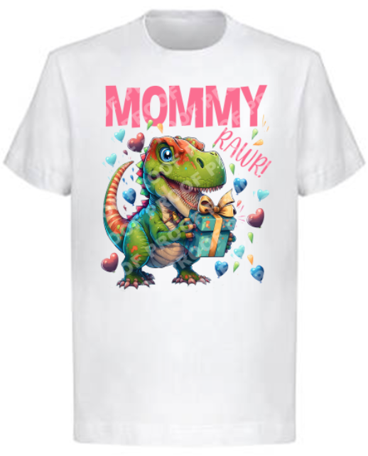 T-Rex Dinosaur Girl (Family Birthday T-Shirts)