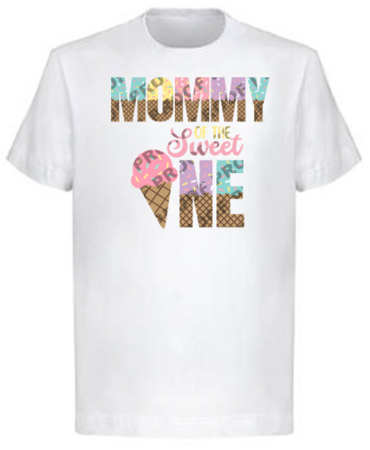 Sweet One Ice Cream (Family Birthday T-Shirts)