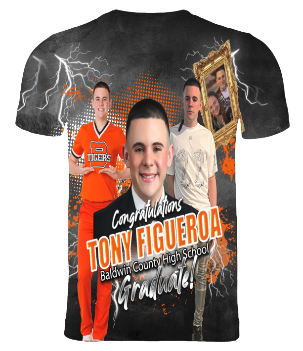 (Tony Figueroa) Graduation 3D T-Shirt