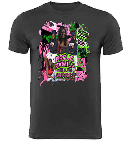 (Angel Colbert) Graduation Center Print T-Shirt