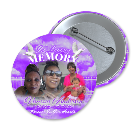 Memorial Button (Vanessa Anderson)