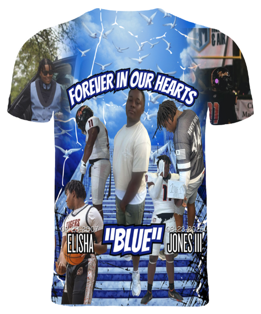 Custom Memorial 3D T-Shirt (Elisha Jones III)