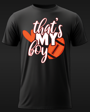Football Mom T-Shirt #6 (1 Week Turn-Around Time)