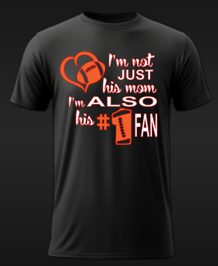 Football Mom T-Shirt #7 (1 Week Turn-Around Time)