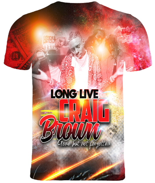 3d All Over Print Memorial T-Shirt (Craig Brown)