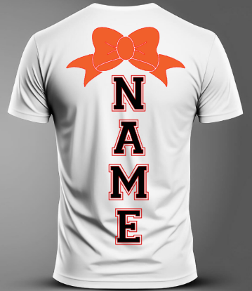 Cheer Mom T-Shirt Add to the Back of My T-Shirt Print (1 Week Turn-Around Time)