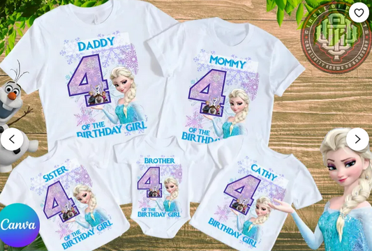 Frozen (Family Birthday T-Shirts)