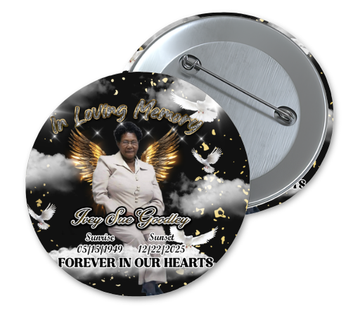 Memorial Button (Ivey Sue Goodley)