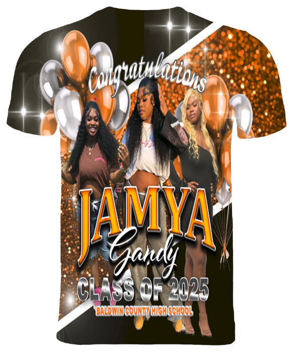 (Jamya Gandy) Graduation 3D T-Shirt