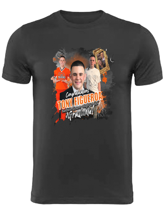 (Tony Figueroa) Graduation Center Print T-Shirt