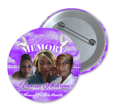 Memorial Button (Vanessa Anderson)