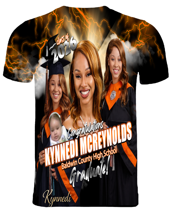 (Kynnedi McReynolds) Graduation 3D T-Shirt