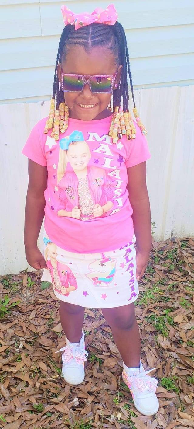 Distressed Denim Skirt Set