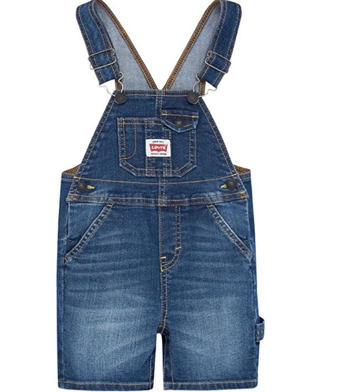 Toddler Denim Overall Shorts