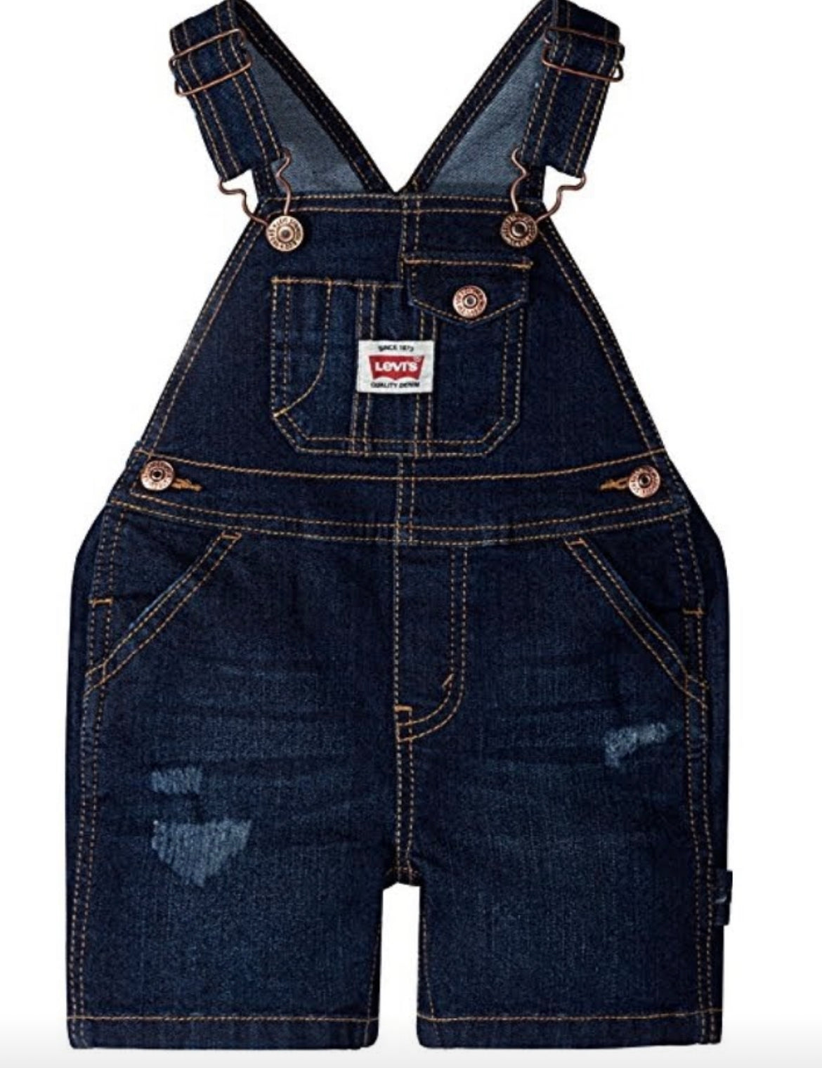 Toddler Denim Overall Shorts