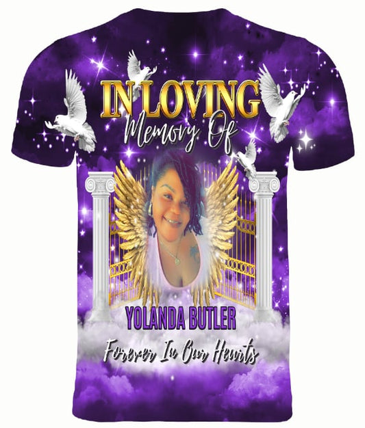 Custom Memorial 3D T-Shirt (Yolanda Butler)