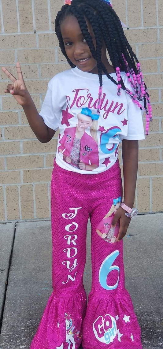 Custom Birthday Pants Set