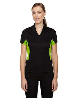 Performance Polo Black/Acid Green