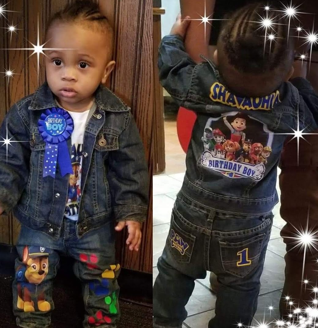 Custom Distressed Denim Jacket Set