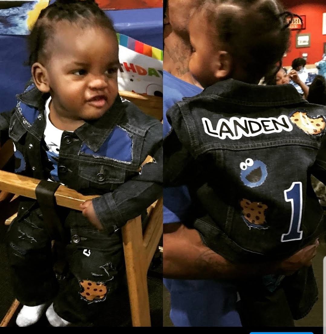 Custom Distressed Denim Jacket Set