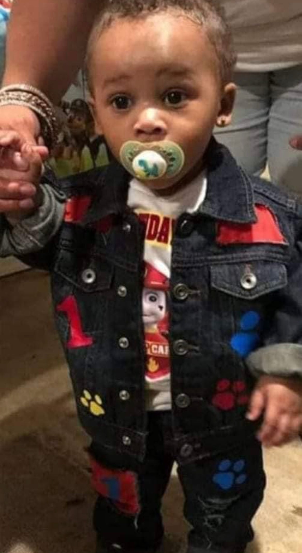 Custom Distressed Denim Jacket Set