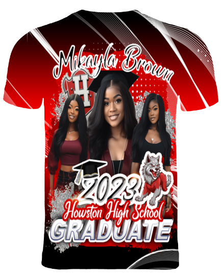 (Mya Nettles) Graduation 3D T-Shirt