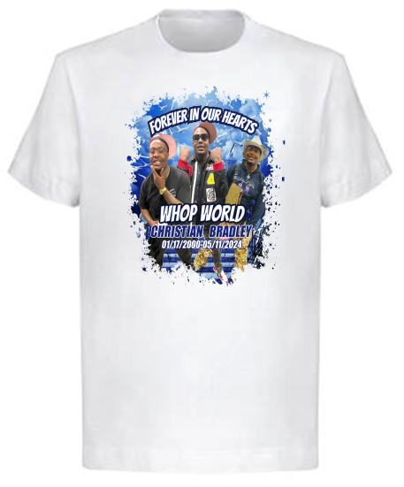 Christian Bradley Center Print Memorial T-Shirt