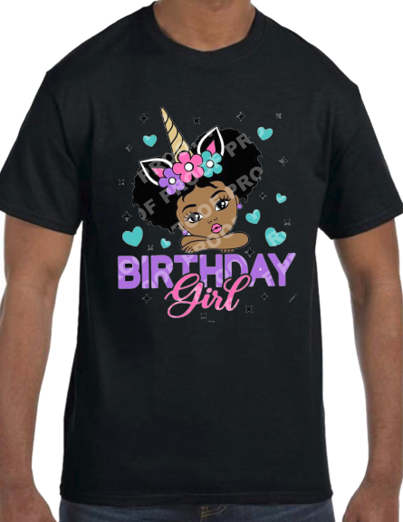 Unicorn Toddler Girl (Family Birthday T-Shirts)