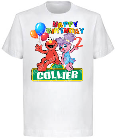 Elmo & Abby (Family Birthday T-Shirts)