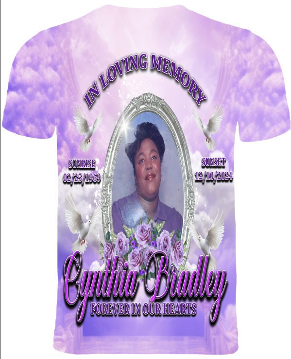 3d All Over Print Memorial T-Shirt (Cynthia Bradley)