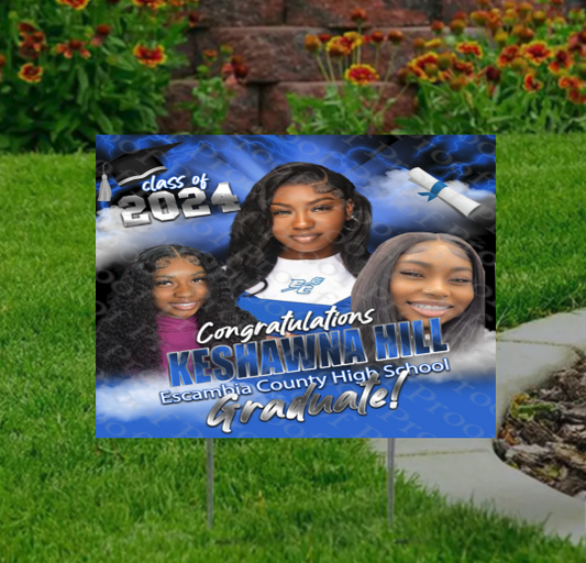 Custom Graduation Yard Sign