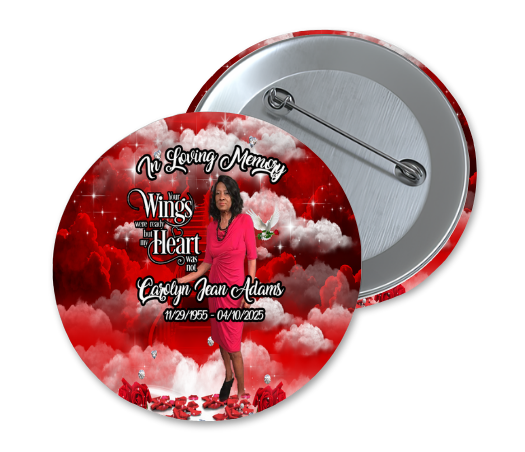 Custom Memorial Button (Name)