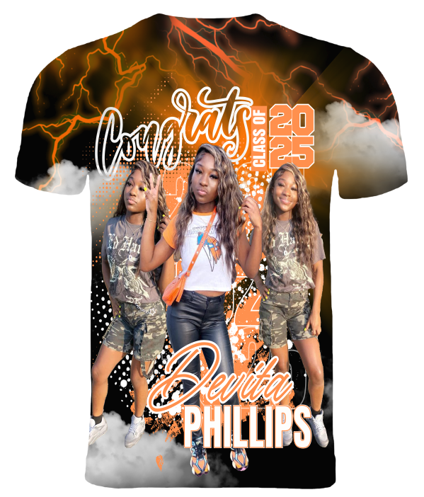 (Devita Phillips) Graduation 3D T-Shirt