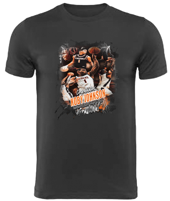 (Koby Johnson) Graduation Center Print T-Shirt