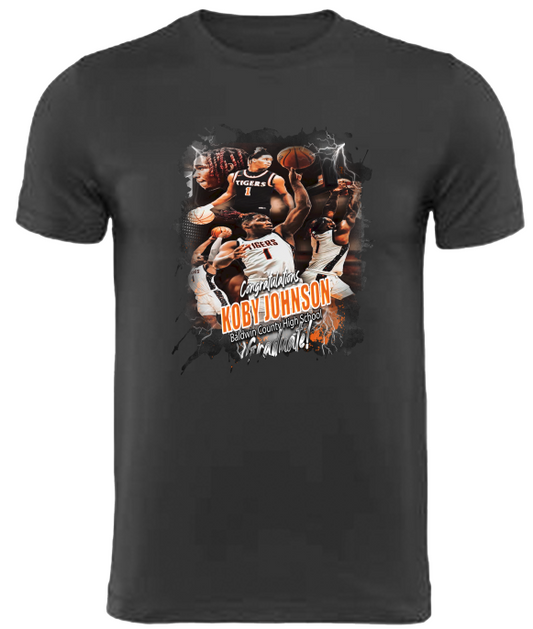 (Koby Johnson) Graduation Center Print T-Shirt