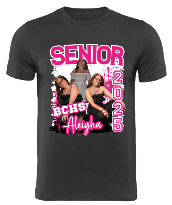 (Aleigha Long) Graduation Center Print T-Shirt