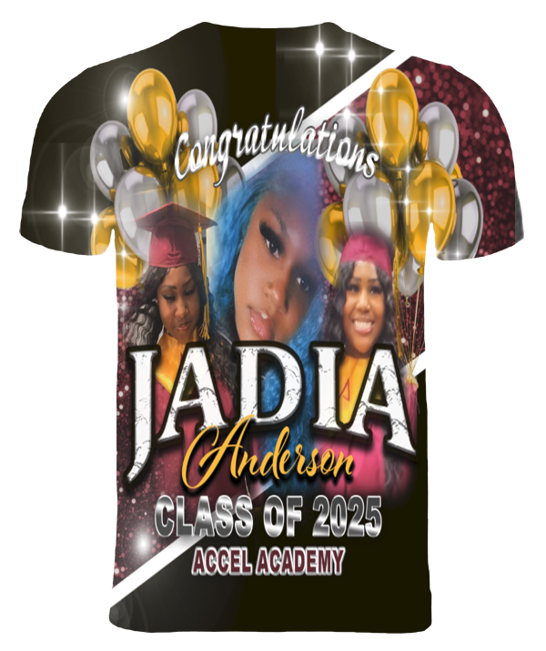 (Jadia Anderson) Graduation 3D T-Shirt