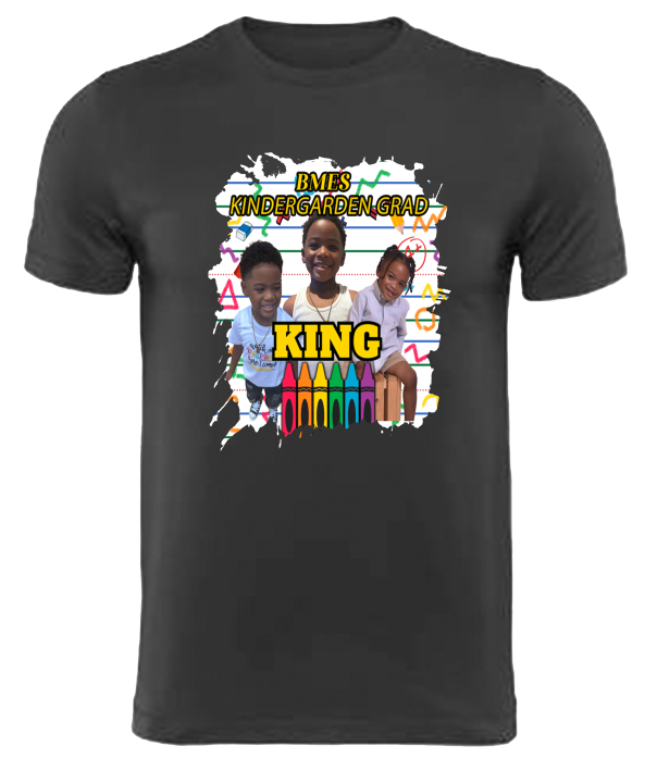(King) Graduation Center Print T-Shirt