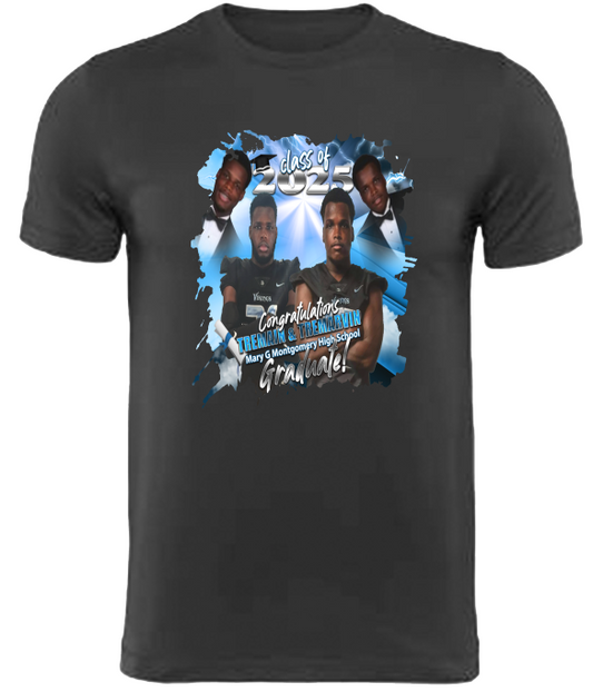 (Tremain & Tremarvin) Graduation Center Print T-Shirt