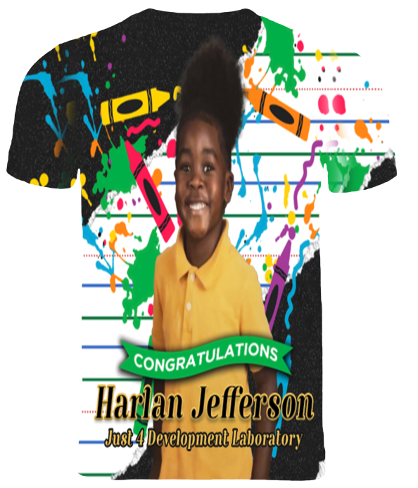 (Harlan Jefferson) Graduation 3D T-Shirt
