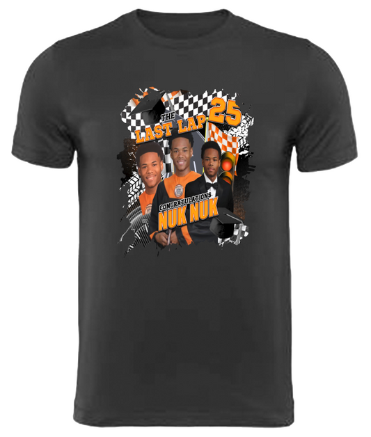 (Charles Hawkins) Graduation Center Print T-Shirt