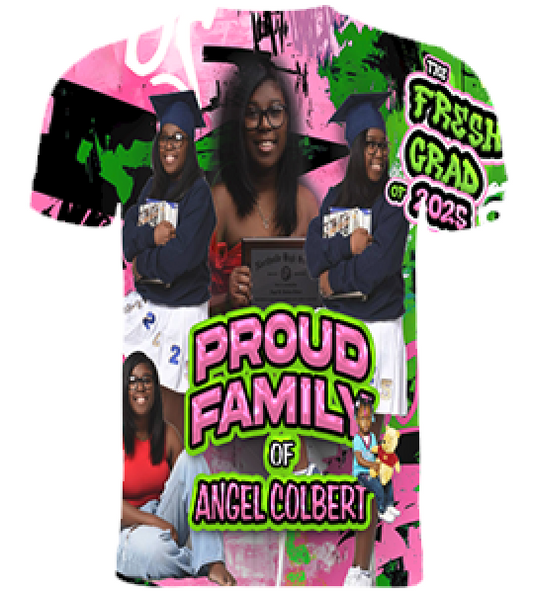 (Angel Colbert) Graduation 3D T-Shirt