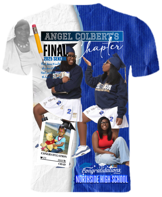 (Angel Colbert) Graduation 3D T-Shirt