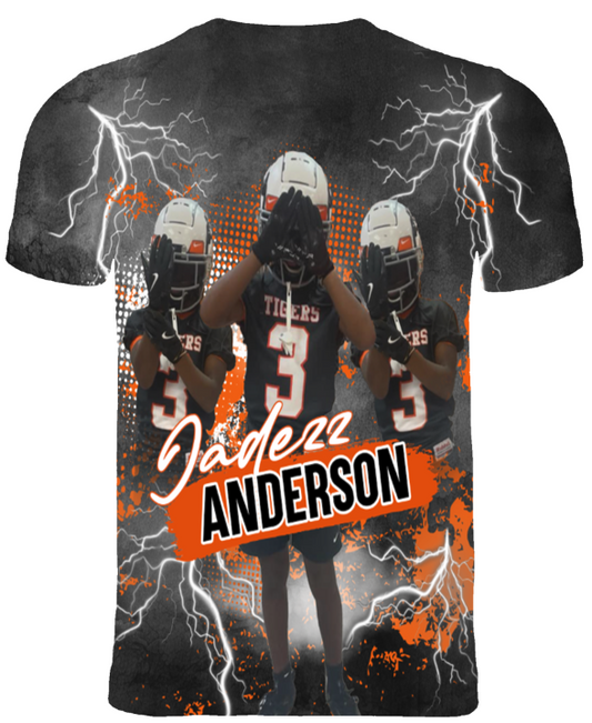 Custom Football 3D T-Shirt (Jadezz Anderson)